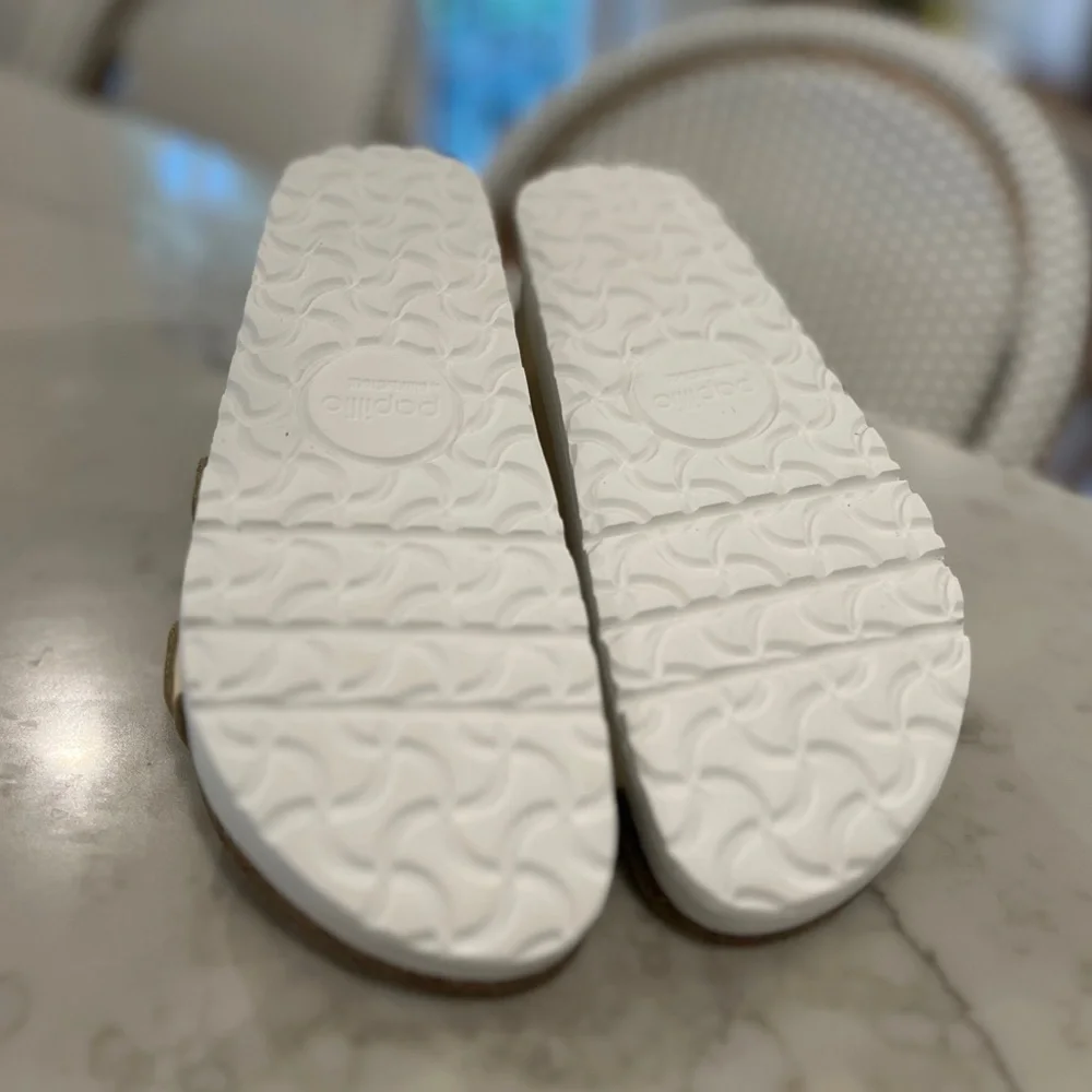 New in Box! Birkenstock Arizona pap flex platform sandals in ECRU size 36 uk - Picture 9 of 13